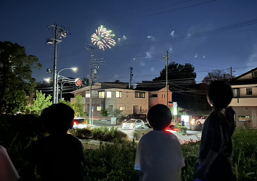 サイエンスパークから見える花火