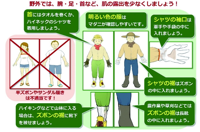 マダニから身を守る方法